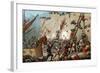 Illustration of the Siege of Paris by Normans-Stefano Bianchetti-Framed Giclee Print