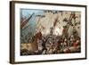 Illustration of the Siege of Paris by Normans-Stefano Bianchetti-Framed Giclee Print