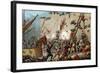 Illustration of the Siege of Paris by Normans-Stefano Bianchetti-Framed Giclee Print