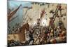 Illustration of the Siege of Paris by Normans-Stefano Bianchetti-Mounted Giclee Print