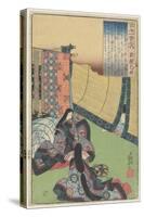 Illustration of the Suono Naishi's Poem, C. 1840-1842-Utagawa Kuniyoshi-Stretched Canvas