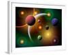 Illustration of the Variations of Stars and Planets in the Milky Way Galaxy-Stocktrek Images-Framed Photographic Print