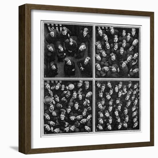 Illustration of the Weighing of a Crowd-Stefano Bianchetti-Framed Giclee Print