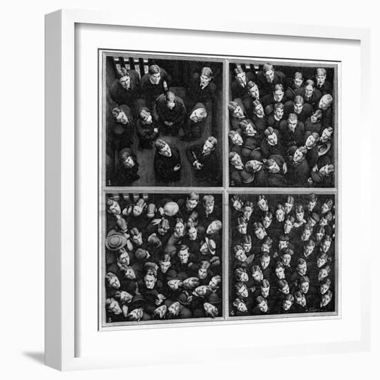 Illustration of the Weighing of a Crowd-Stefano Bianchetti-Framed Giclee Print