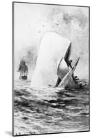 Illustration of the White Whale-A. Burnham Shute-Mounted Giclee Print