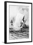 Illustration of the White Whale-A. Burnham Shute-Framed Giclee Print