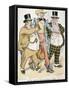 Illustration of Trusts and Monopolies Pickpocketing Uncle Sam-J.C. Taytor-Framed Stretched Canvas