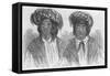 Illustration of Two Choctaw Men-null-Framed Stretched Canvas