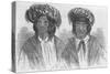 Illustration of Two Choctaw Men-null-Stretched Canvas