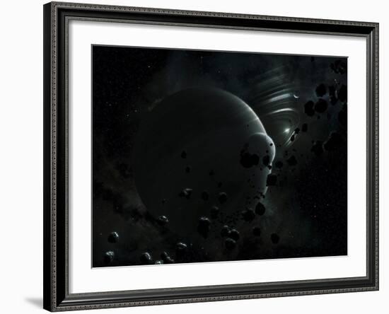 Illustration of Tyche, a Hypothetical Planet That Could Exist In the Oort Cloud in Our Solar System-Stocktrek Images-Framed Photographic Print