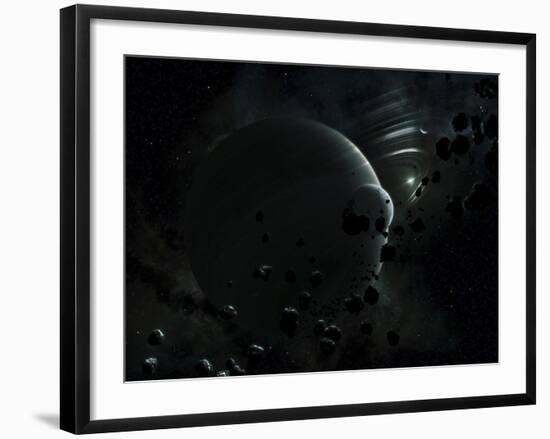 Illustration of Tyche, a Hypothetical Planet That Could Exist In the Oort Cloud in Our Solar System-Stocktrek Images-Framed Photographic Print