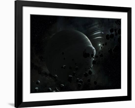 Illustration of Tyche, a Hypothetical Planet That Could Exist In the Oort Cloud in Our Solar System-Stocktrek Images-Framed Photographic Print