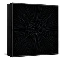 Illustration of Warp Speed Movement through Stars-Stockbyte-Framed Stretched Canvas