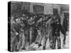 Illustration of Workers During 1886 Dockers' Strike, London-null-Stretched Canvas