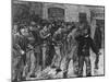 Illustration of Workers During 1886 Dockers' Strike, London-null-Mounted Giclee Print