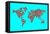 Illustration of World Map Made  from World Flags-trubach-Framed Stretched Canvas