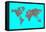 Illustration of World Map Made  from World Flags-trubach-Framed Stretched Canvas