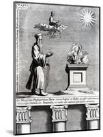 Illustration of Zoroaster Worshipping Fire and the Sun, 1697-null-Mounted Giclee Print