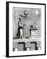 Illustration of Zoroaster Worshipping Fire and the Sun, 1697-null-Framed Giclee Print