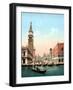 Illustration Representing St. Mark's Square in Venice. Photochrome from the End of the 19Th Century-Unknown Artist-Framed Giclee Print