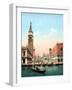 Illustration Representing St. Mark's Square in Venice. Photochrome from the End of the 19Th Century-Unknown Artist-Framed Giclee Print