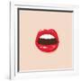 Illustration. Sexy Lips-Chalintra B-Framed Art Print