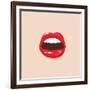 Illustration. Sexy Lips-Chalintra B-Framed Art Print