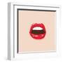 Illustration. Sexy Lips-Chalintra B-Framed Art Print