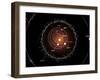 Illustration Showing a Group of Asteroids and their Orbits around the Sun, Compared to the Planets-Stocktrek Images-Framed Premium Photographic Print