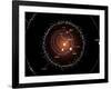 Illustration Showing a Group of Asteroids and their Orbits around the Sun, Compared to the Planets-Stocktrek Images-Framed Photographic Print