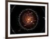 Illustration Showing a Group of Asteroids and their Orbits around the Sun, Compared to the Planets-Stocktrek Images-Framed Photographic Print