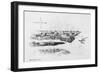 Illustration Showing Jamestown Colony Buildings-null-Framed Giclee Print