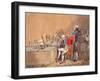 Illustration Showing "The King of Brobdingnag and Gulliver" from the Book "Gulliver's Travels"-null-Framed Photographic Print