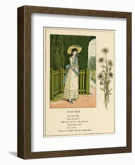 Illustration, Susan Blue-Kate Greenaway-Framed Art Print