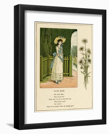 Illustration, Susan Blue-Kate Greenaway-Framed Art Print