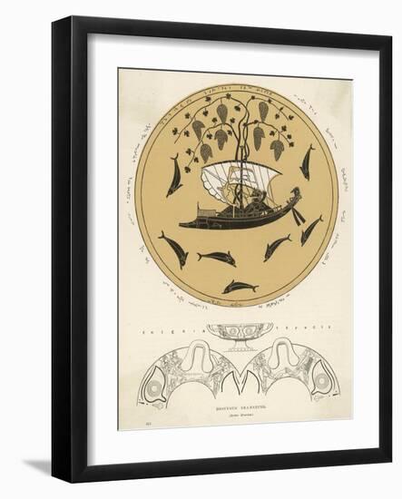 Illustration Taken from a Vase Painting of Sea-Faring Dionysos in His Ship-null-Framed Art Print