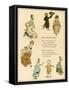 Illustration, the Dancing Family-Kate Greenaway-Framed Stretched Canvas