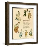 Illustration, the Dancing Family-Kate Greenaway-Framed Art Print