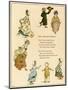 Illustration, the Dancing Family-Kate Greenaway-Mounted Art Print