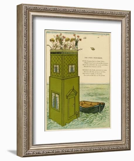 Illustration, the Four Princesses-Kate Greenaway-Framed Art Print