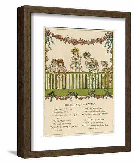 Illustration, the Little Queen's Coming-Kate Greenaway-Framed Art Print