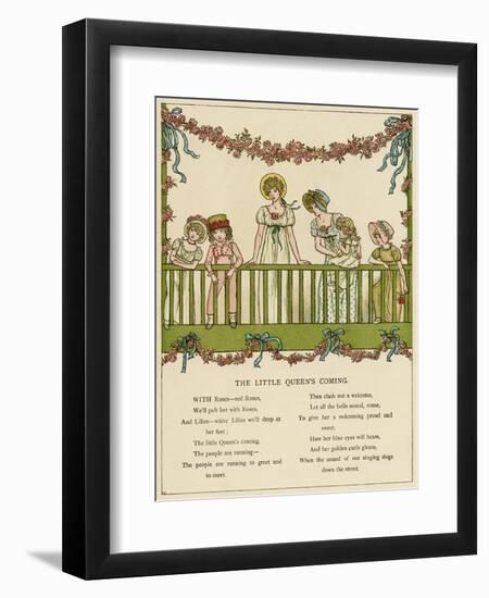 Illustration, the Little Queen's Coming-Kate Greenaway-Framed Art Print