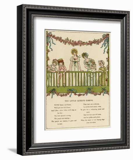 Illustration, the Little Queen's Coming-Kate Greenaway-Framed Art Print