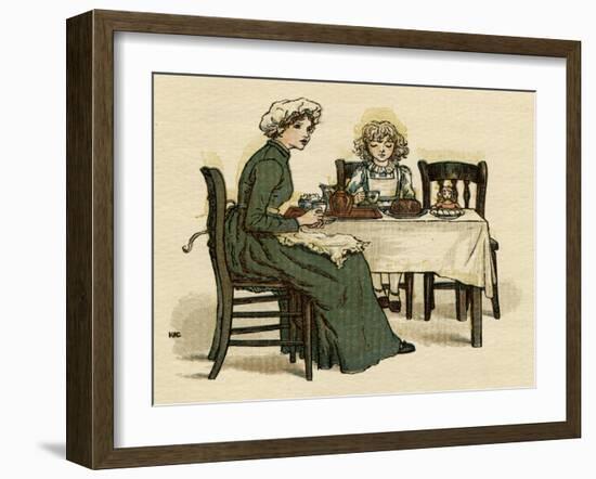 Illustration, the Queen of the Pirate Isle-Kate Greenaway-Framed Art Print