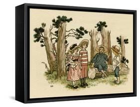 Illustration, the Queen of the Pirate Isle-Kate Greenaway-Framed Stretched Canvas