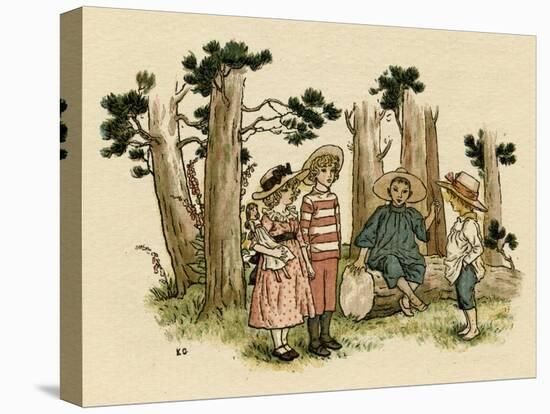 Illustration, the Queen of the Pirate Isle-Kate Greenaway-Stretched Canvas