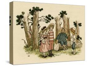 Illustration, the Queen of the Pirate Isle-Kate Greenaway-Stretched Canvas