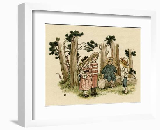 Illustration, the Queen of the Pirate Isle-Kate Greenaway-Framed Art Print