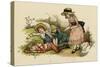 Illustration, the Queen of the Pirate Isle-Kate Greenaway-Stretched Canvas