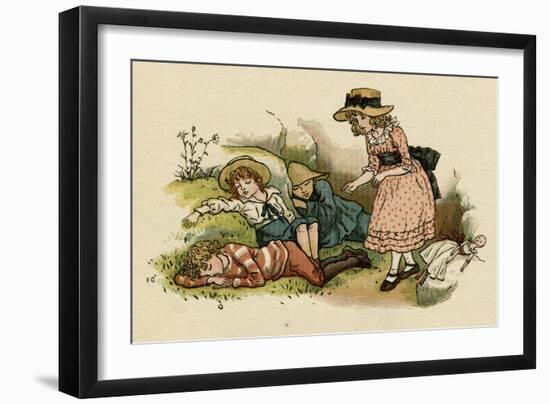 Illustration, the Queen of the Pirate Isle-Kate Greenaway-Framed Art Print